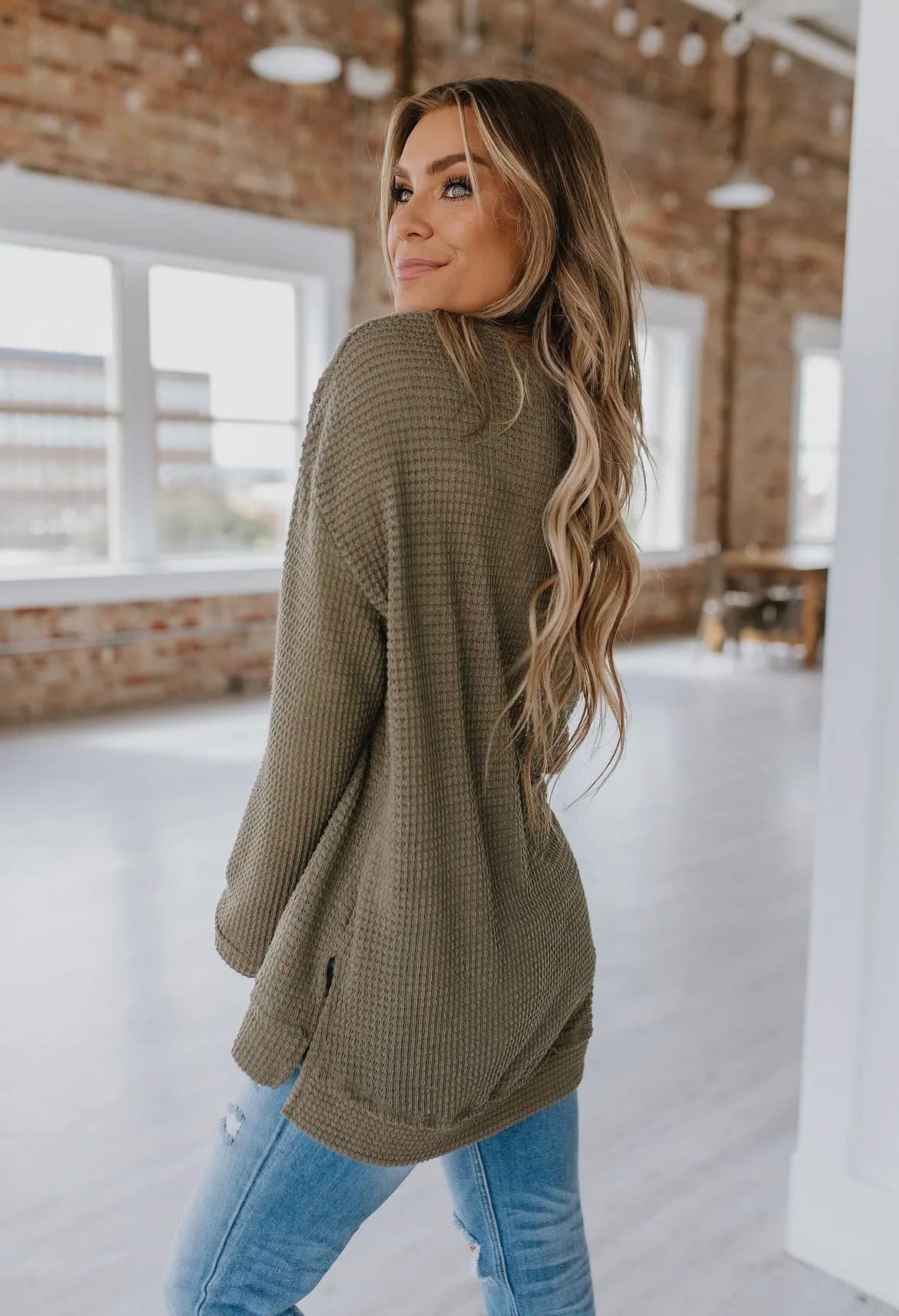 Dakota Waffle Knit Sweater