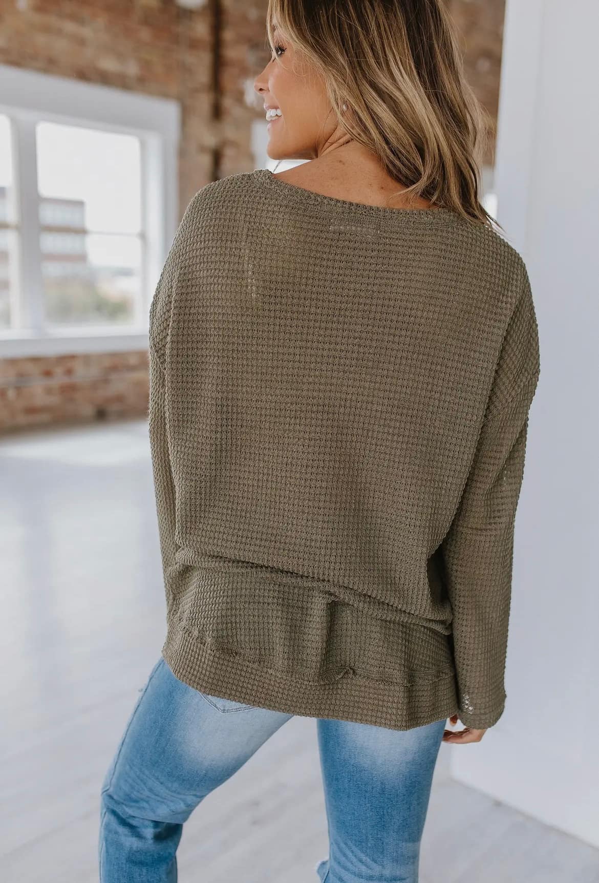 Dakota Waffle Knit Sweater